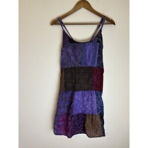 Deadheads Closet Woman’s Size Large Patchwork Boho Sun Dress Rare Hippie Jumper
